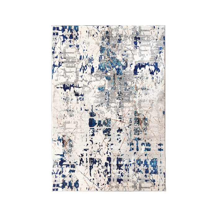 Teppich Arctic Shadow - Urban, modern, ein Statement in Blau & Silber