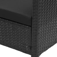 Lounge-Set Riviera Noir – Polyrattan mit Glasplatte, Eleganz für Außenbereiche