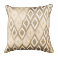 Zierkissen – Ethno-Rautenprint – 50x50 cm – Beige & Sandtöne