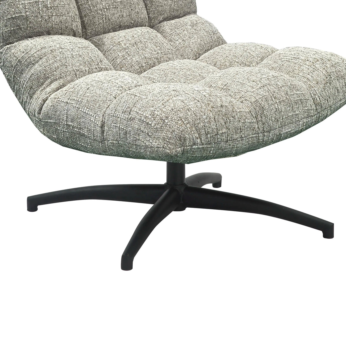 Lounge-Sessel mit Drehgestell – Beige oder khaki – 77 x 93 cm – weich gepolstert & modern