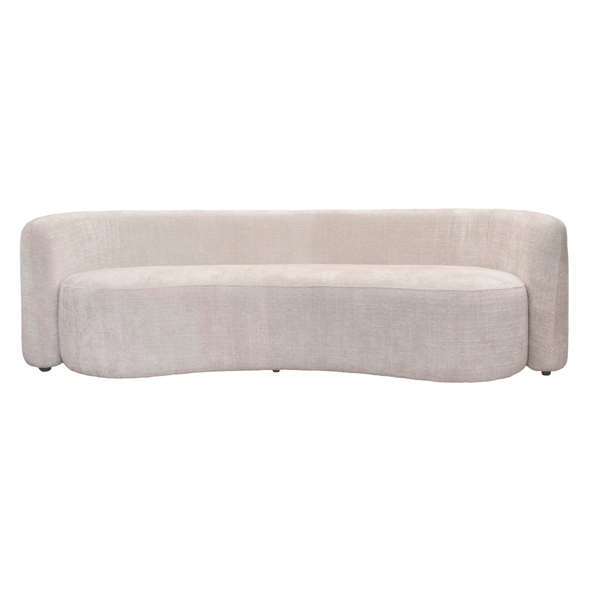 Sofa Cosmic aus Stoff in Beige – schlankes Design – B 232 cm – modern & elegant