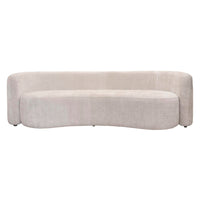 Sofa Cosmic aus Stoff in Beige – schlankes Design – B 232 cm – modern & elegant