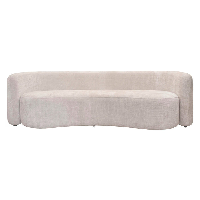 Sofa Cosmic aus Stoff in Beige – schlankes Design – B 232 cm – modern & elegant