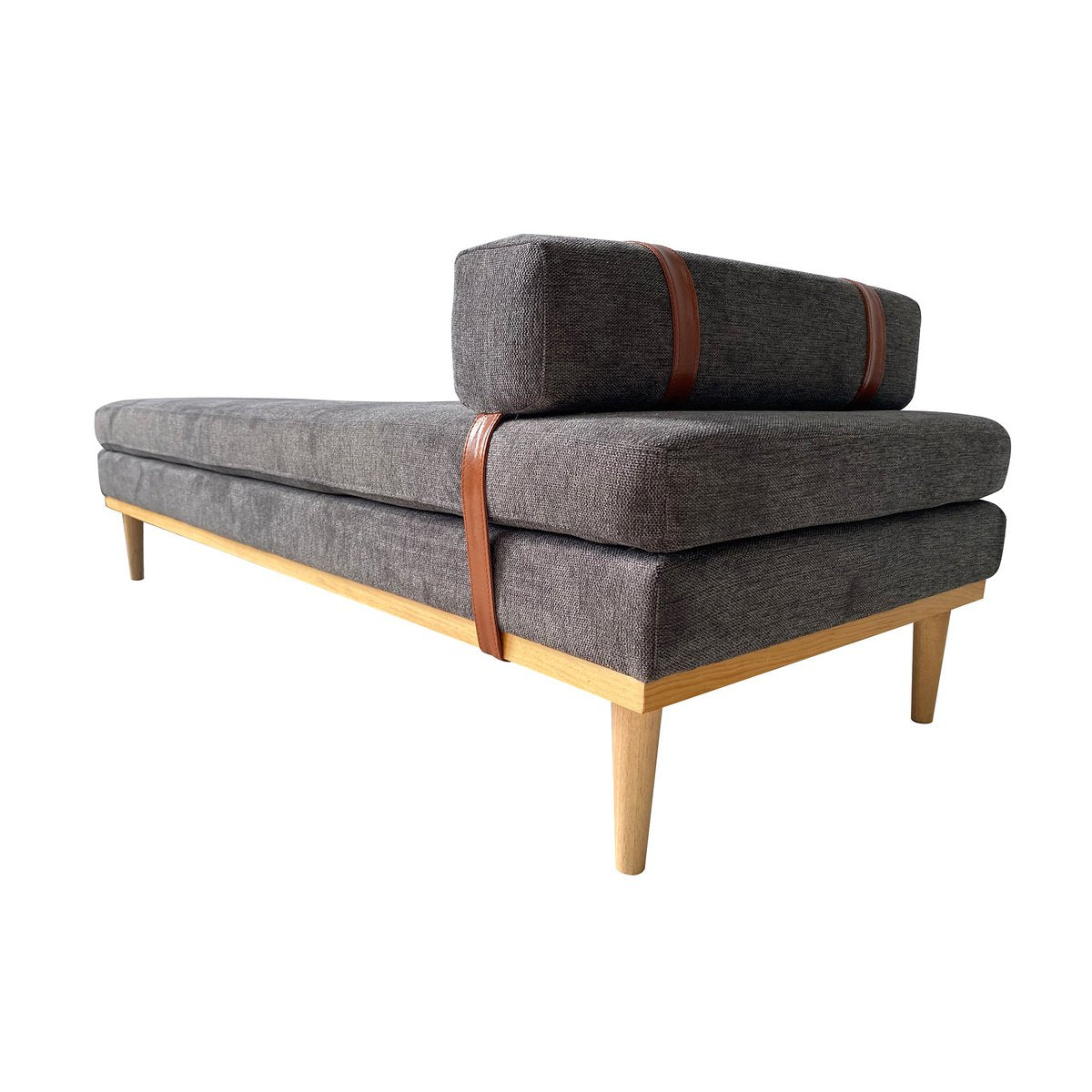 Daybed Oslo – Stilvolles Designer-Sofa mit Holzrahmen und Kopfstütze