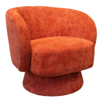 Drehbarer Sessel aus Bouclé – skulpturale Form – 78x81x77 cm – 4 Farben