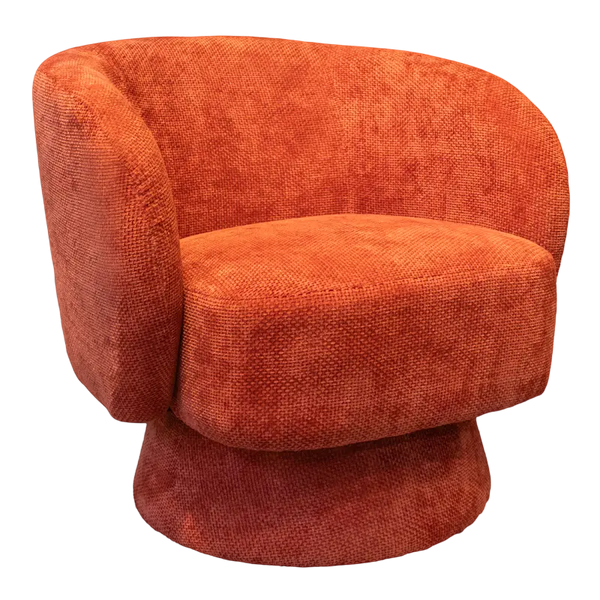 Drehbarer Sessel aus Bouclé – skulpturale Form – 78x81x77 cm – 4 Farben