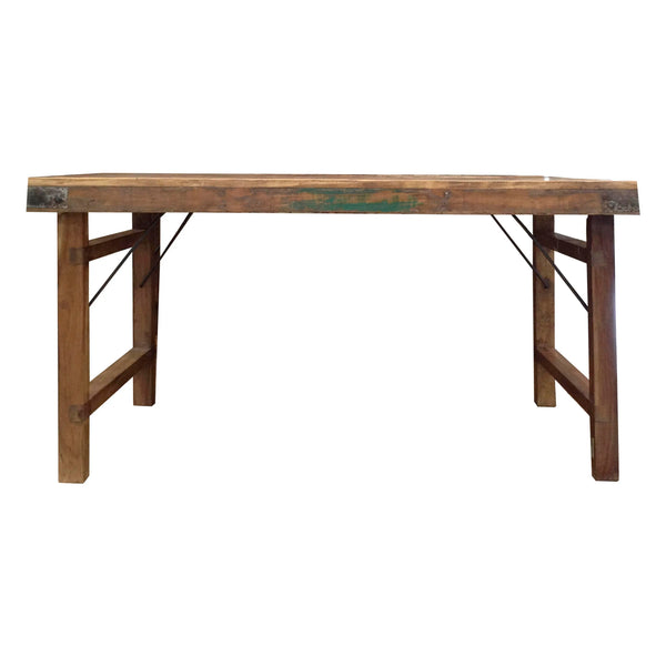 Klappbarer Esstisch aus Holz – braun – 160×80×76 cm – platzsparend & funktional