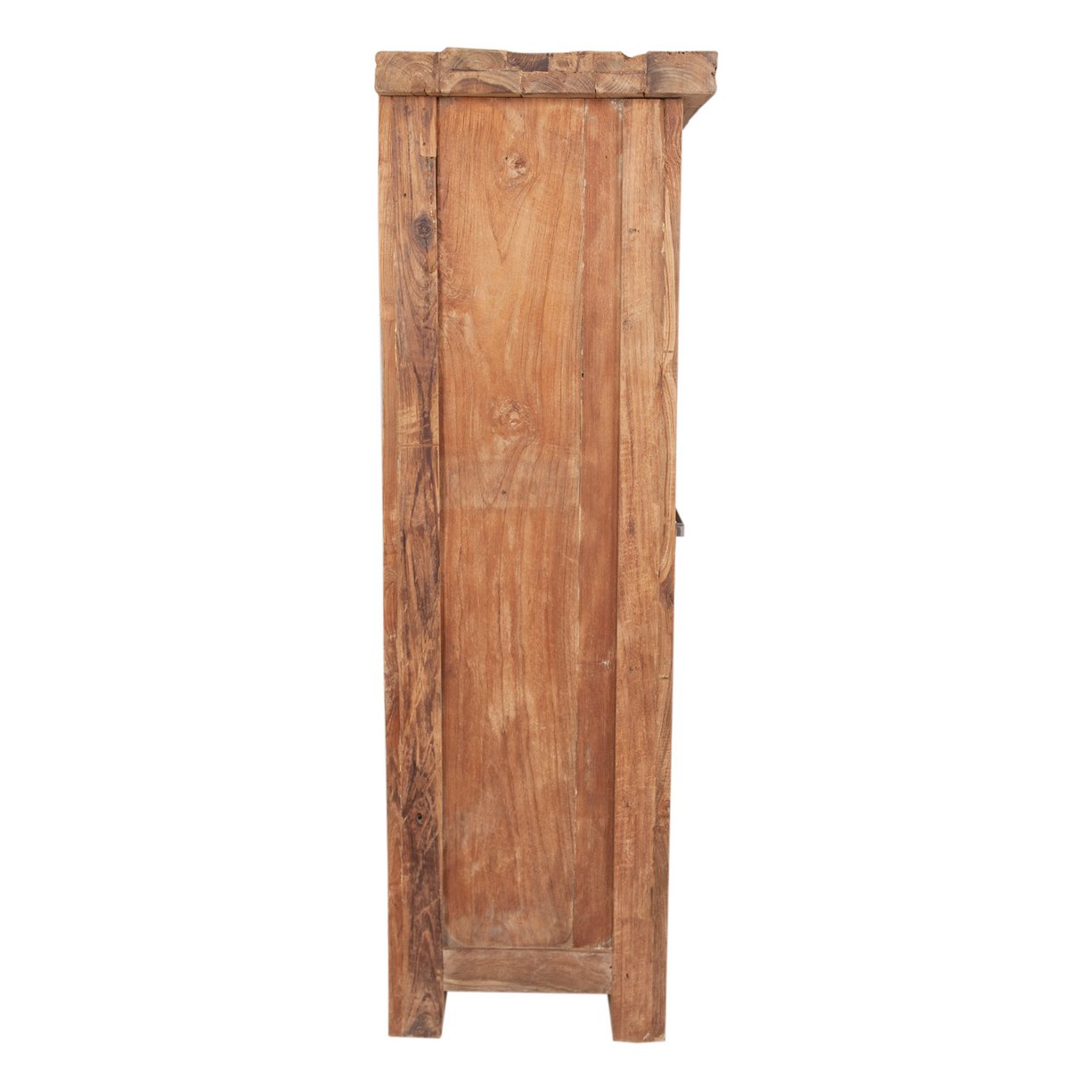 Highboard Heritage Luxe – Recyceltes Teakholz mit Glasakzenten