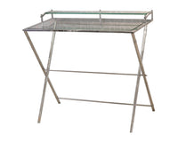 Schreibtisch aus Glas und Edelstahl – 86×53×93 cm – silberfarben – modernes Design