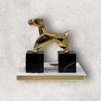 Statue Art Deco Terrier – Marmor