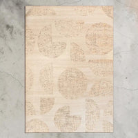 Teppich Wolle Champagne 300x400 — handgetuftet mit goldenem Schimmer