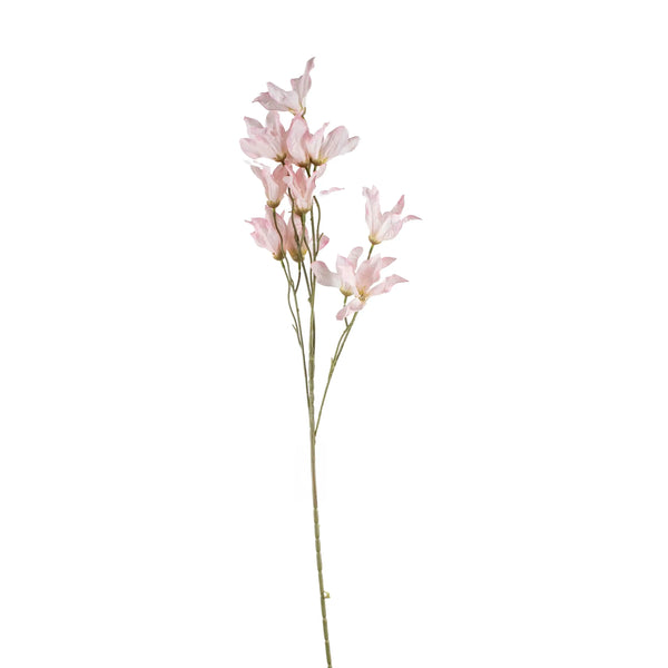 Seidenkunstblume Lilie aus Kunststoff – softrosa – 84 cm – detailreiche Blütenform