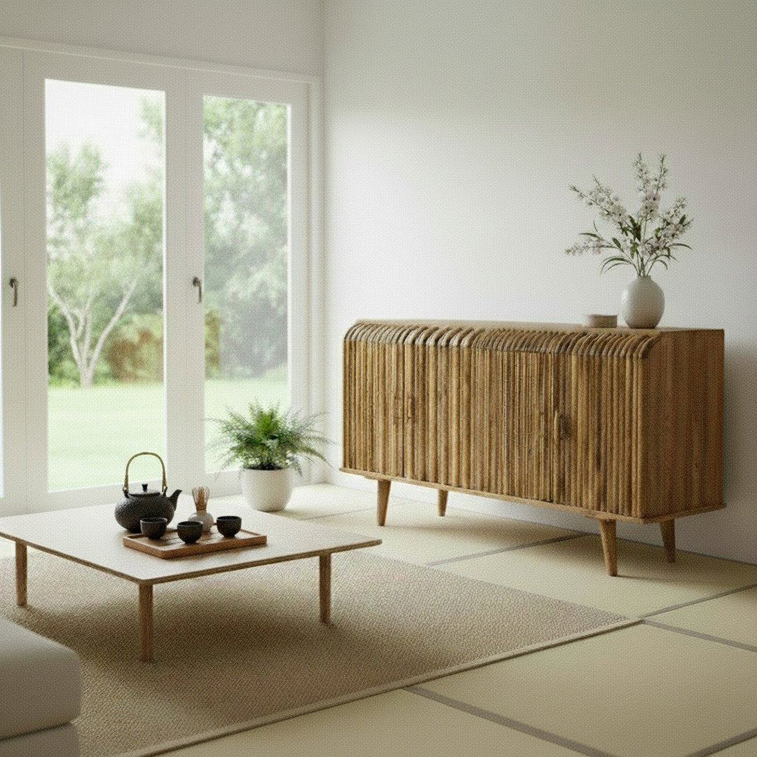 Linea Sideboard Natur Holz 152 — klare Linie