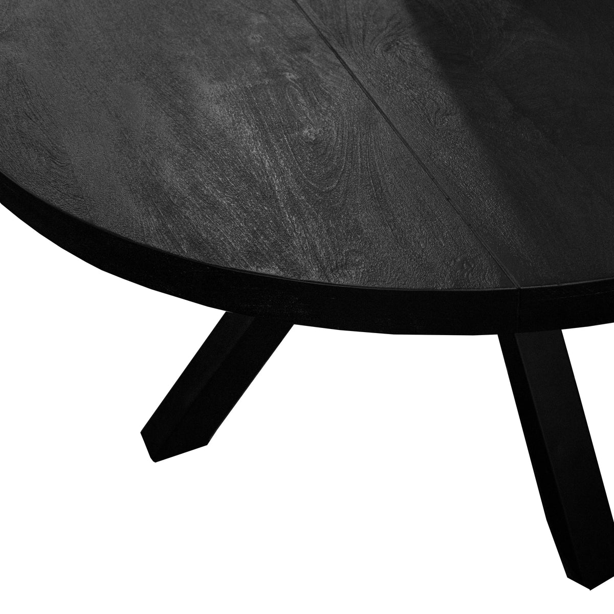 Lumo Esstisch Mango Schwarz Ø140 — stille Kontur