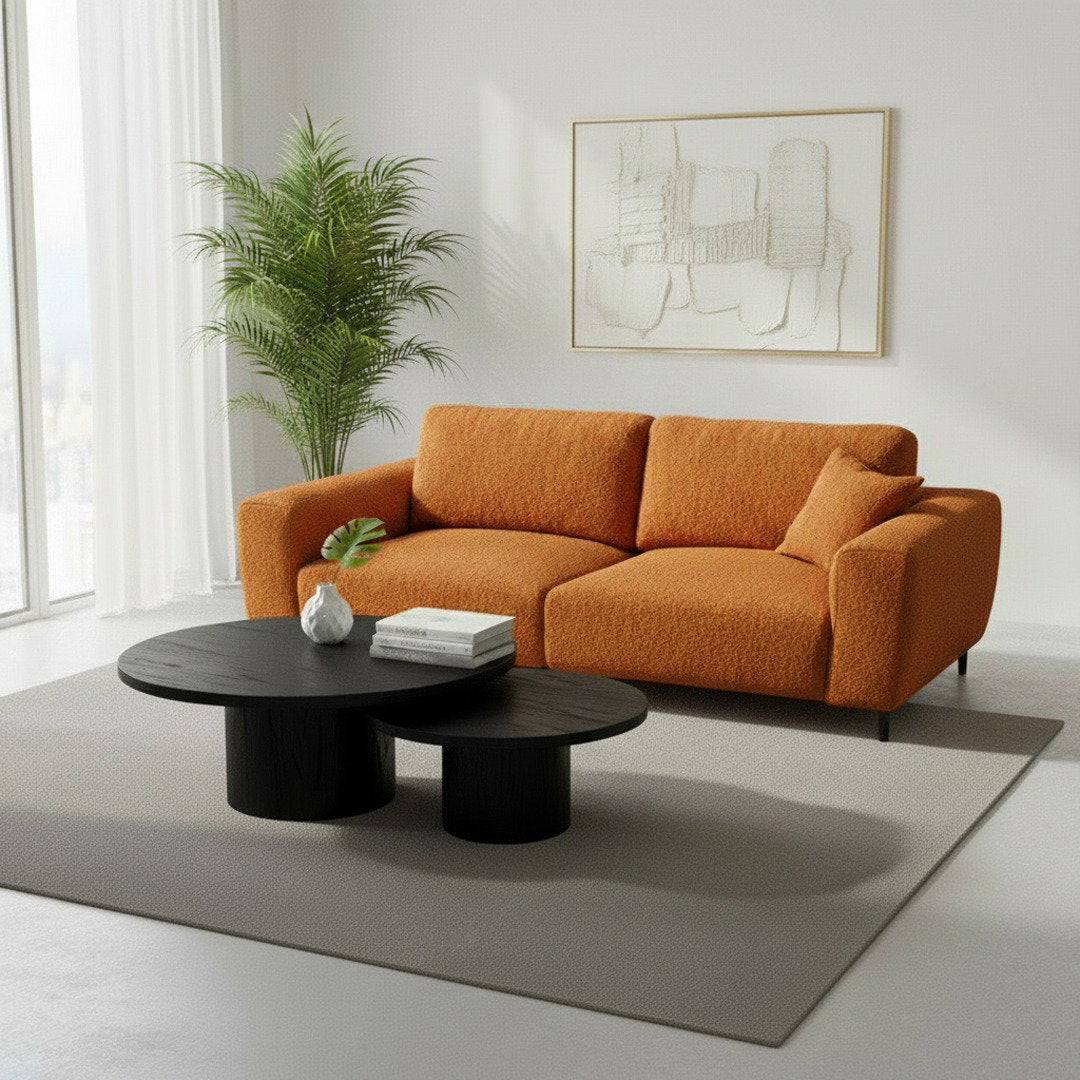 Napa 2-Sitzer Sofa Inca Gold — wärmender Trendton im Kompaktformat