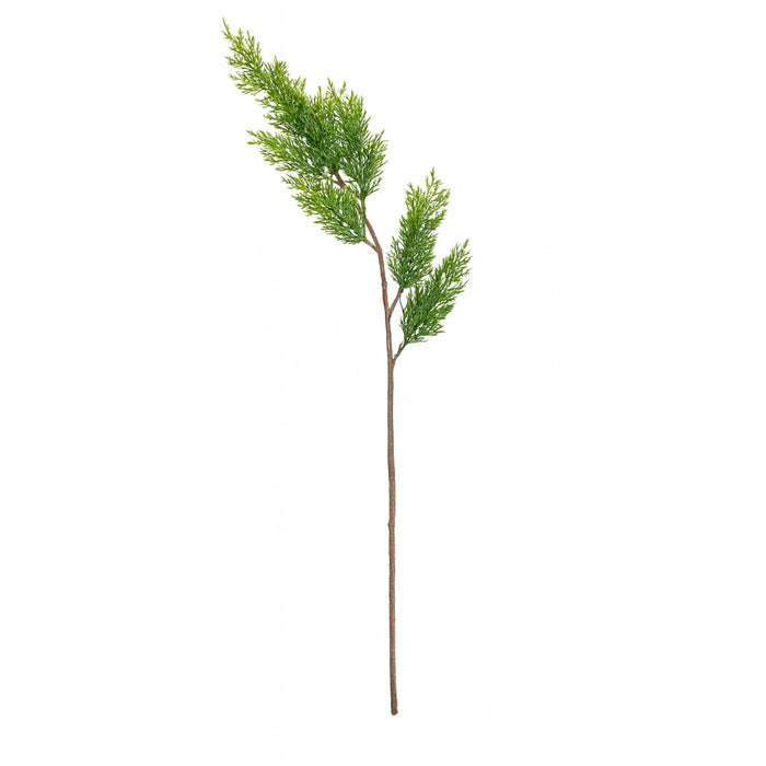 Kunst-Kiefernzweig aus Kunststoff – grün, naturgetreu – 61 cm – rustikal