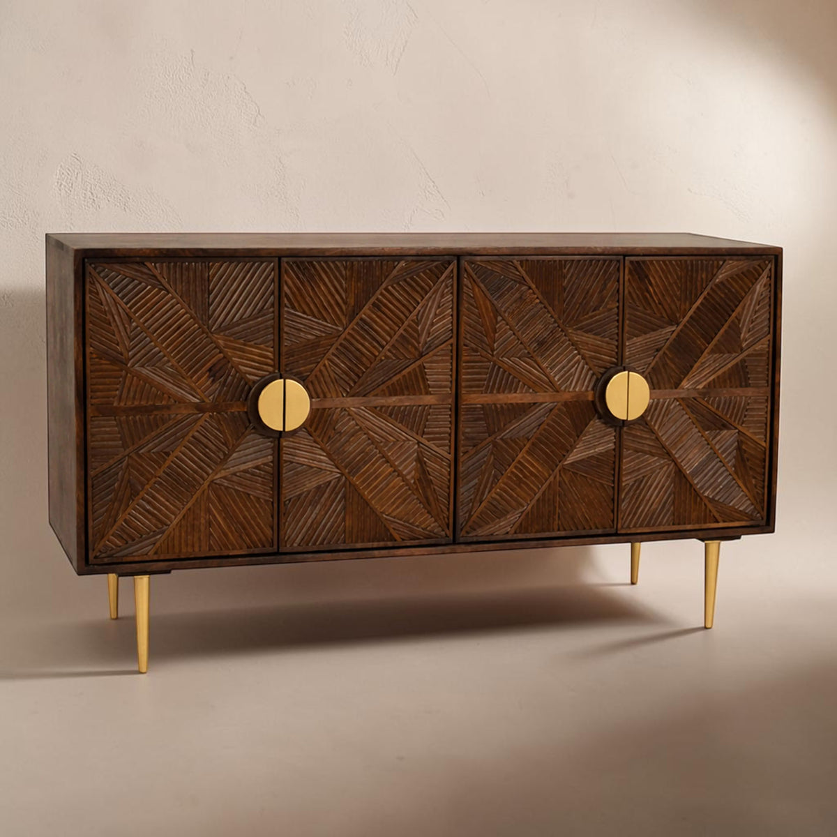 Salzburg Sideboard dunkles Holz 152 — ruhige Tiefe