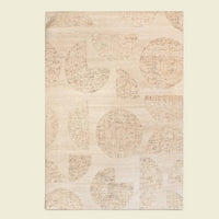 Teppich Wolle Champagne 300x400 — handgetuftet mit goldenem Schimmer