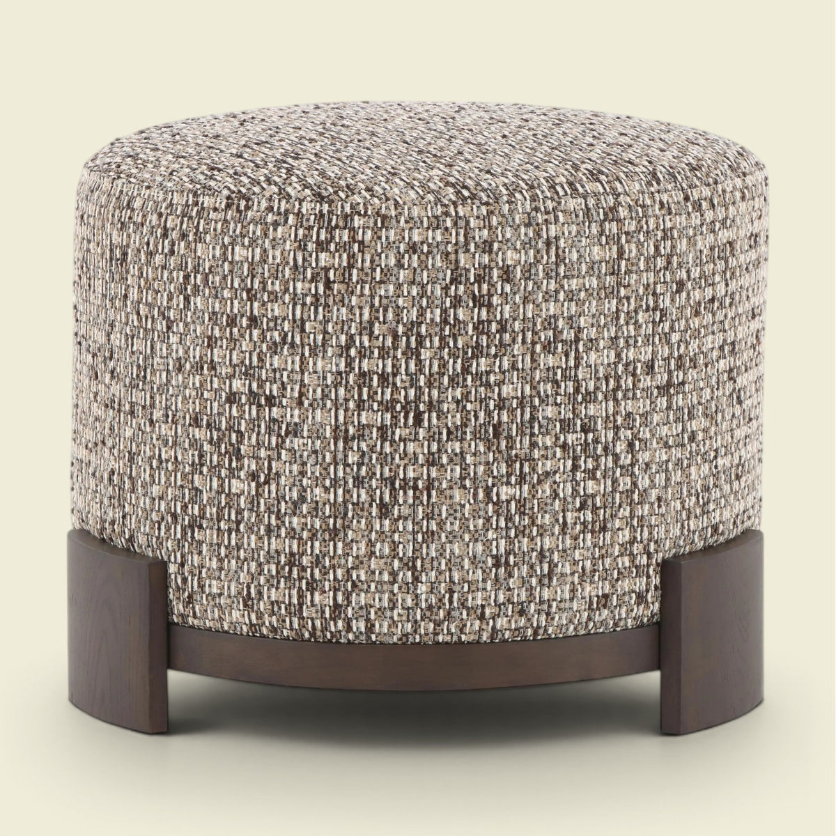 Emelia Hocker Cappuccino Ø61 — weiche Sitzinsel
