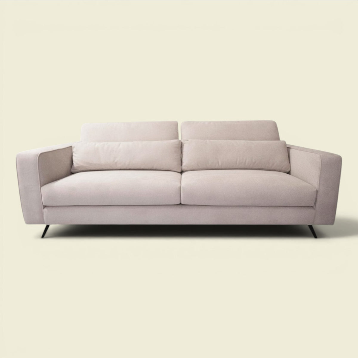 Merida 3-Sitzer Sofa Beige — großzügige Wohnbühne