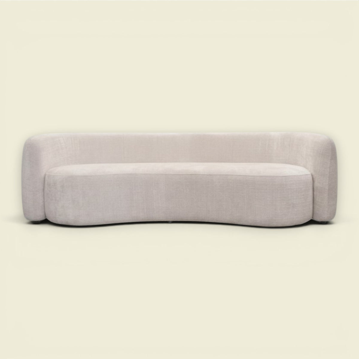 Sofa Cosmic Beige aus Stoff mit weicher Form
