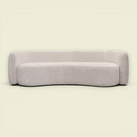 Sofa Cosmic Beige aus Stoff mit weicher Form