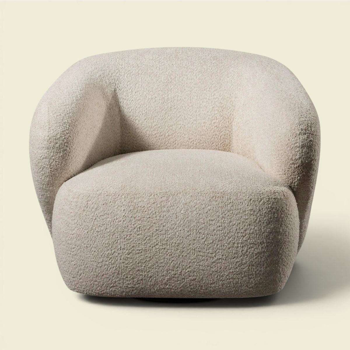 Montreal Sessel Beige — Bouclé Strukturstoff