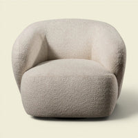 Montreal Sessel Beige — Bouclé Strukturstoff