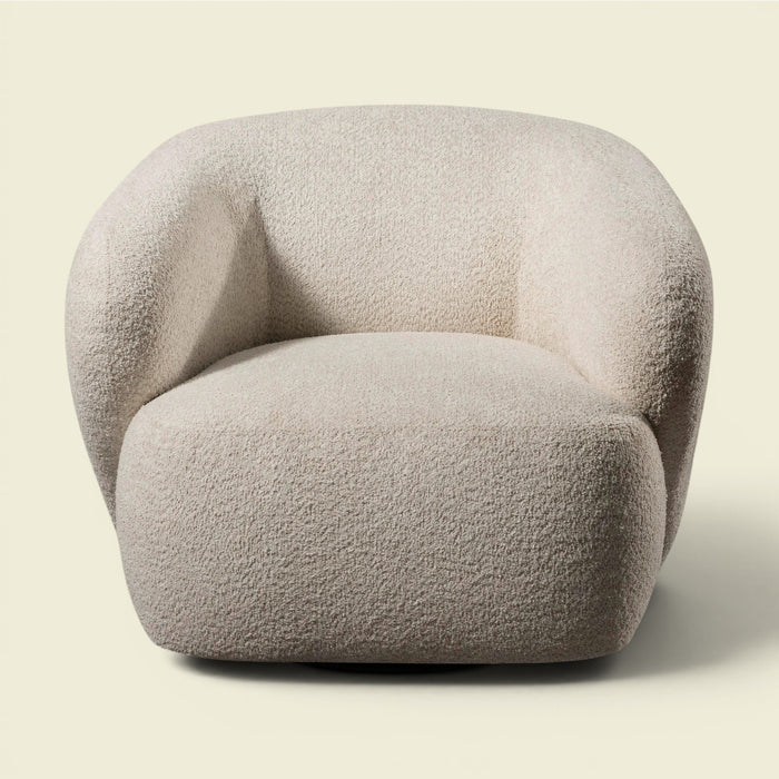 Montreal Sessel Beige — Bouclé Strukturstoff