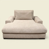 EVIA Daybed Bouclé Beige — Insel zum Versinken