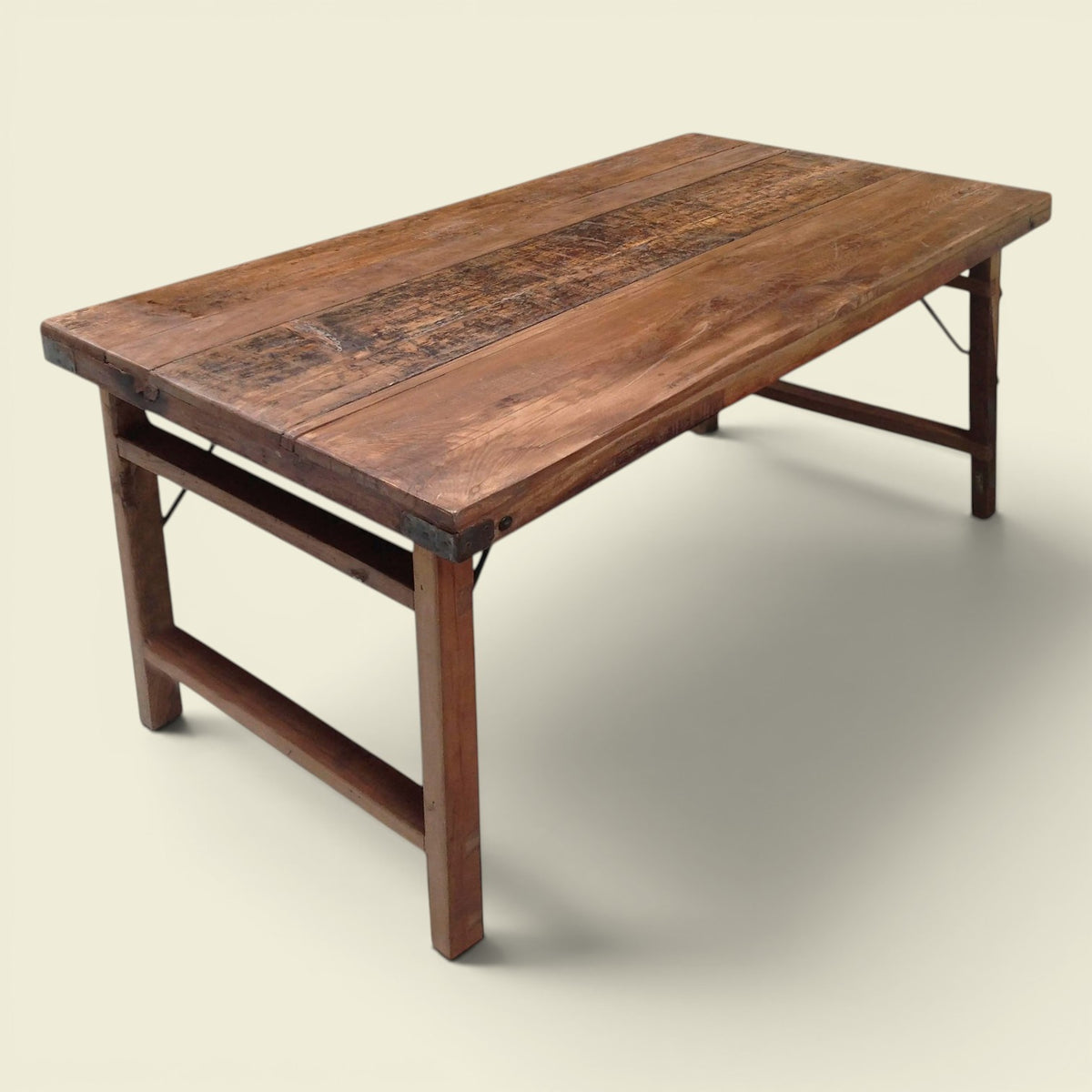 Klappbarer Esstisch Mango-Holz braun 160×80×76 cm – platzsparend & funktional
