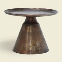 Dani Couchtisch Aluminium Oxyburned Ø58 — vintage Seele
