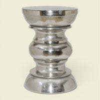 Beistelltisch ALU RAW Silber 33 cm — kompakter Begleiter