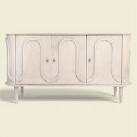 Curves Sideboard Whitewash Mango 153 — skulpturale Weichheit