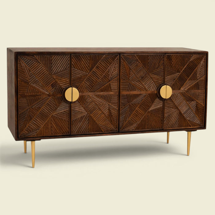 Salzburg Sideboard dunkles Holz 152 — ruhige Tiefe