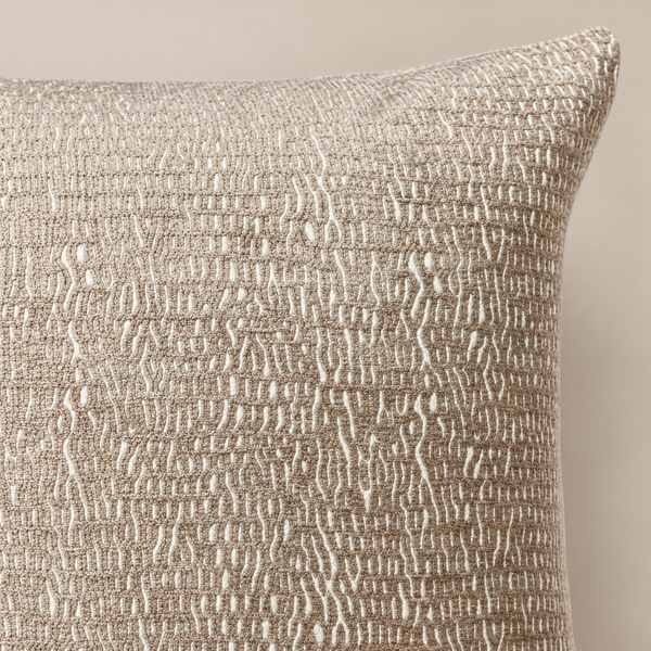 Kissen FRANCESCA Creme/Beige 50 × 50 cm – detail