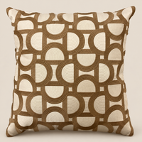 Colmore Kissen JADE Beige/Bronze 45 × 45 cm – Produktansicht