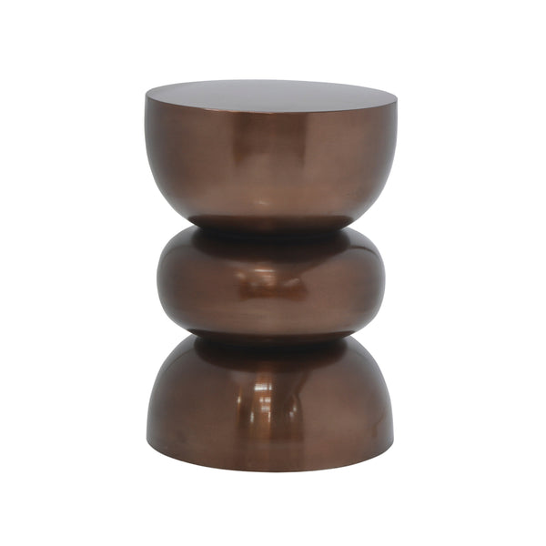 KIM Beistelltisch Metallic Braun Ø32 × 44 cm – Colmore Originalaufnahme