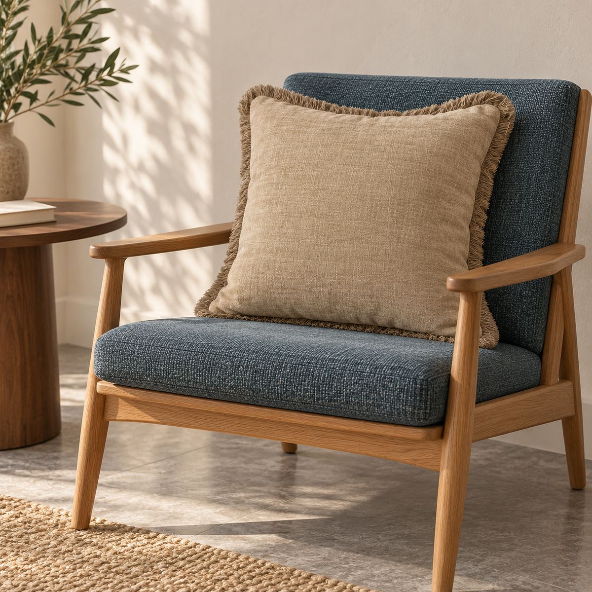 Kissen MAEVE Taupe 50 × 50 cm – Wohninspiration