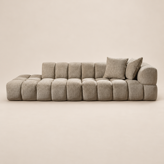 Sofa MILANO Links Hellgrün 307 × 115 × 70 cm – Produktansicht auf Veto Beige