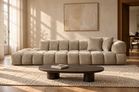 Sofa MILANO Links Hellgrün 307 × 115 × 70 cm – So wirkt MILANO im Raum