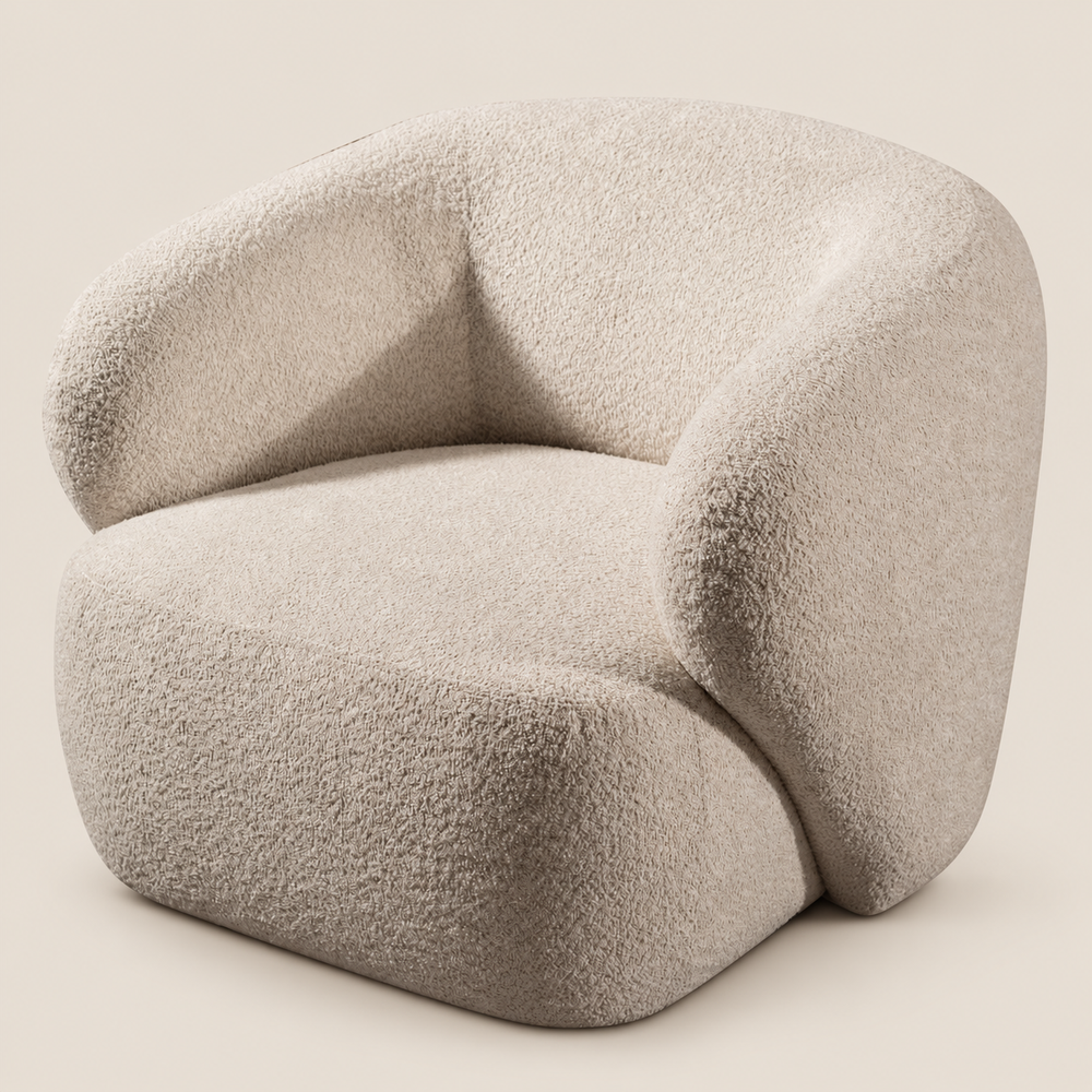 MONTREAL Sessel Beige – Seitenansicht