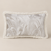 Kissen OPHELIA Weiß 50 × 30 cm – produkt