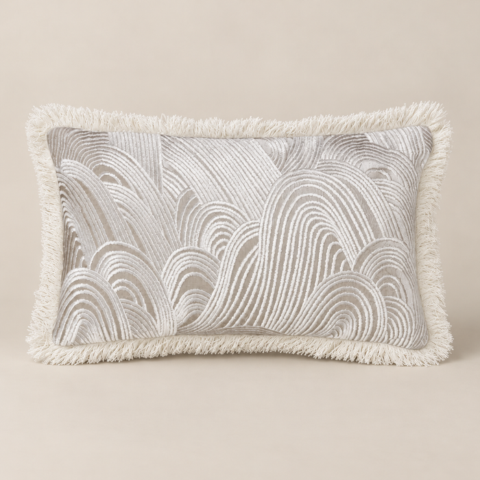 Kissen OPHELIA Weiß 50 × 30 cm – produkt