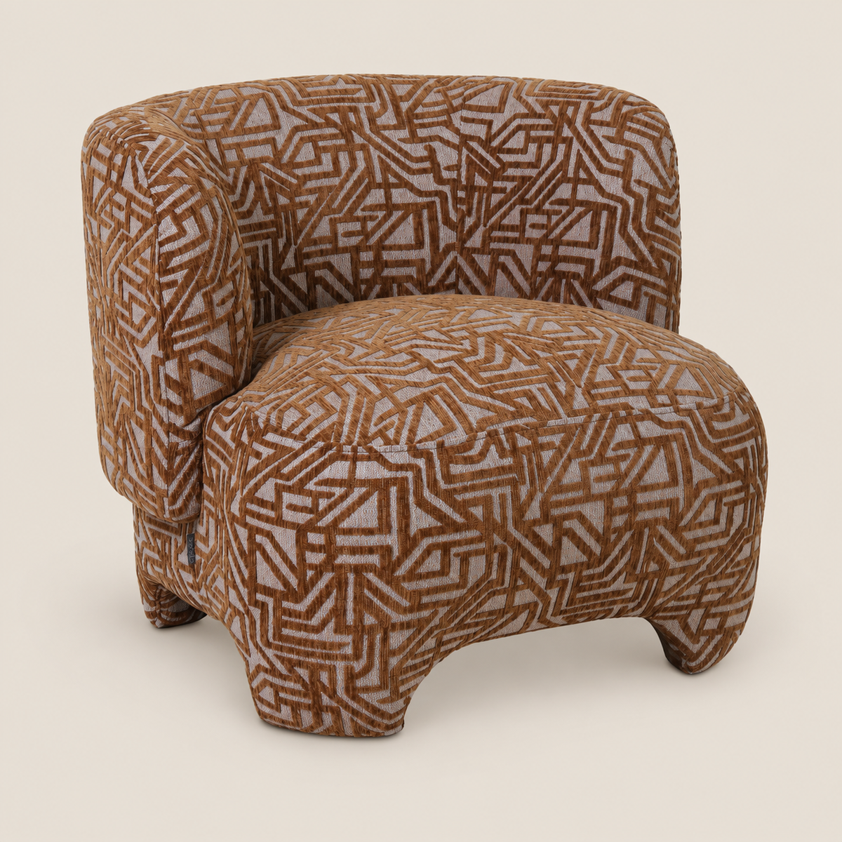 WENDY Sessel Camel – Frontansicht auf Veto Beige