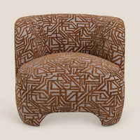 WENDY Sessel Camel – Seitenansicht auf Veto Beige