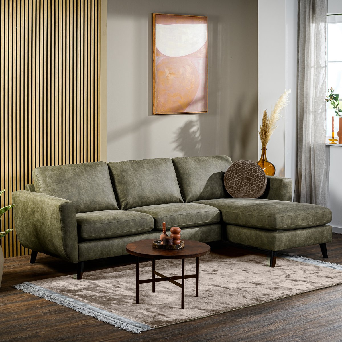 CL Savannah 3-Sitzer Sofa – Modernes Design in frischem Grün