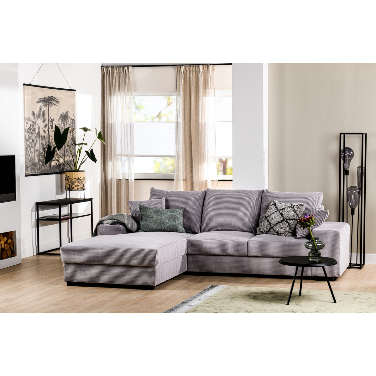 3-Sitzer Sofa CL - Cord grau