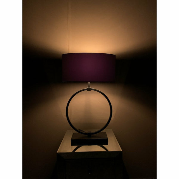 Ring Lampe / schwarz L