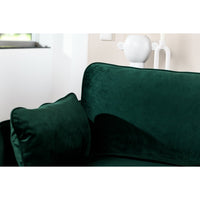 Sofa 3-Sitzer CL links - F610 grün Fashion Velvet